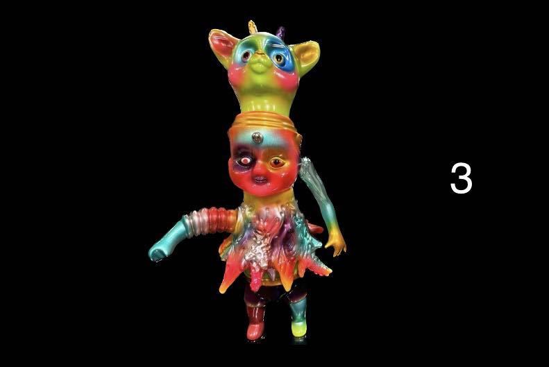 izumonster ハッピーピカポス 福袋 大丸梅田 ソフビ人形 sofubi sofvi hxs realhead nagnagnag zollmen gyaromi 一番星 punkdrunkers _画像3