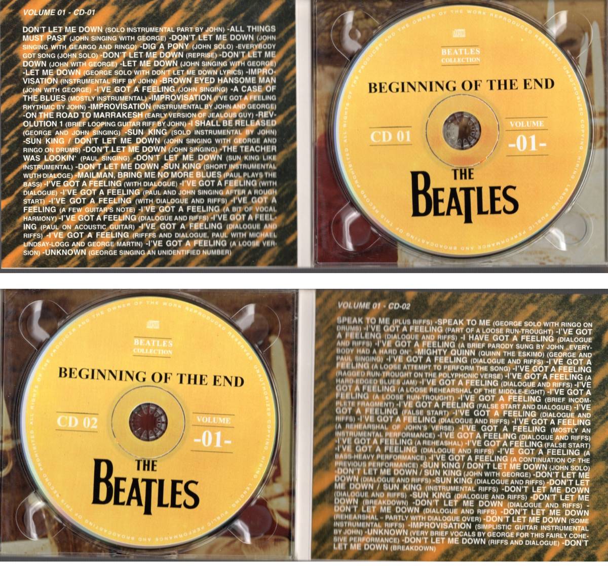 8CD デジパック【BEGINNING OF THE END VOL.1～4 (UK 2002年製)】Beatles ビートルズ_画像4