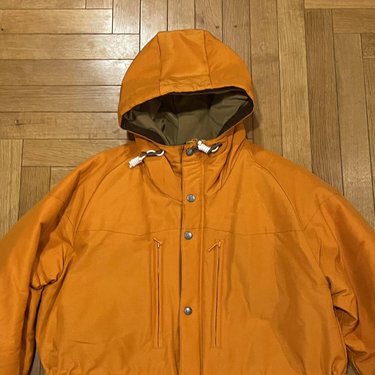 BLUCO ブルコ マウンテンパーカー サイズXL オレンジ 60/40 中わた入り シンサレート コットンナイロン キャンプアウトドア MOUNTAIN PARKA_画像3