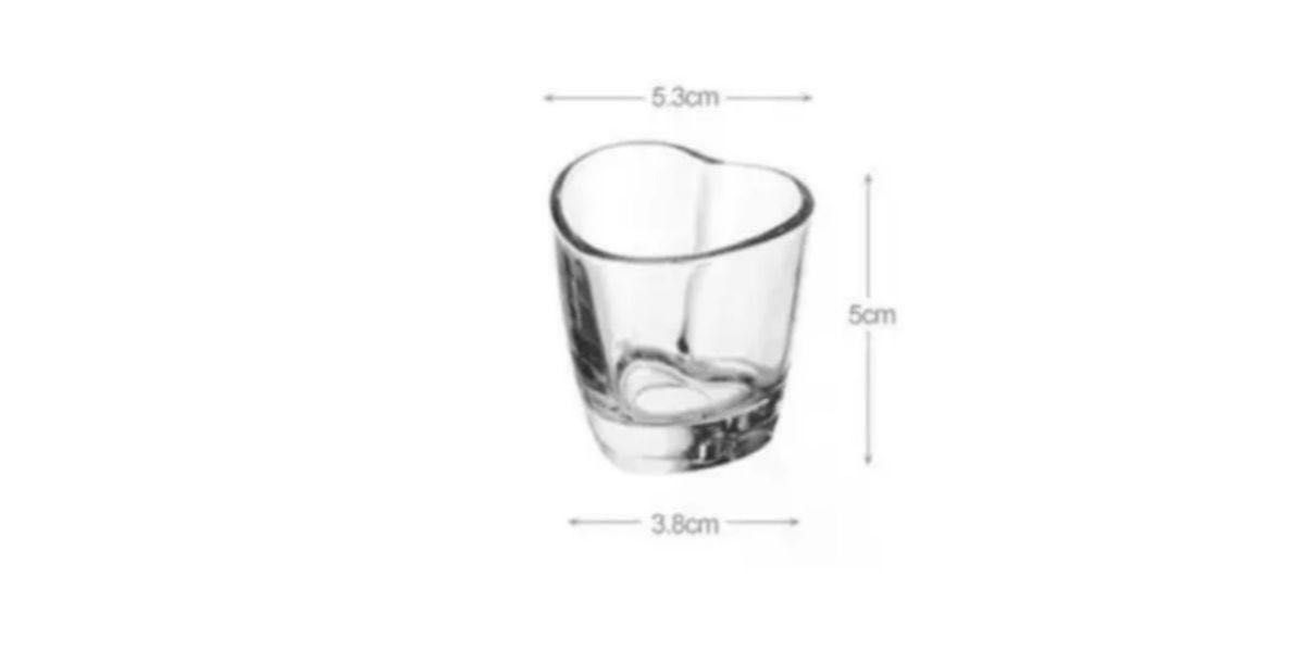 韓国ハート型グラス 韓国チャミスルグラス ショットグラス 4Pセット  新品未使用品