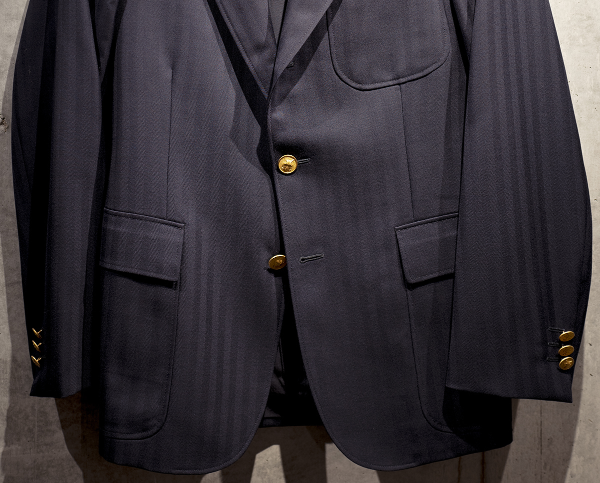 RRL ITALY製アーリースタイル NAVY BLAZER 紺ブレザー 36S 一級技能士職人 全解体直し極上FITアップデート済 検 XS デニム バッグ レザー _画像3