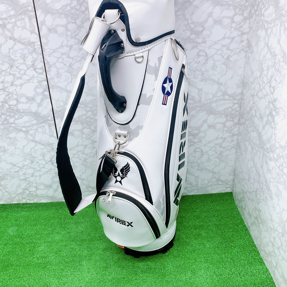 【美品】アヴィレックス　ゴルフ　ＡＶＸＢＢ１－２０Ｃ　キャディバッグ　AVIREX GOLF_画像2