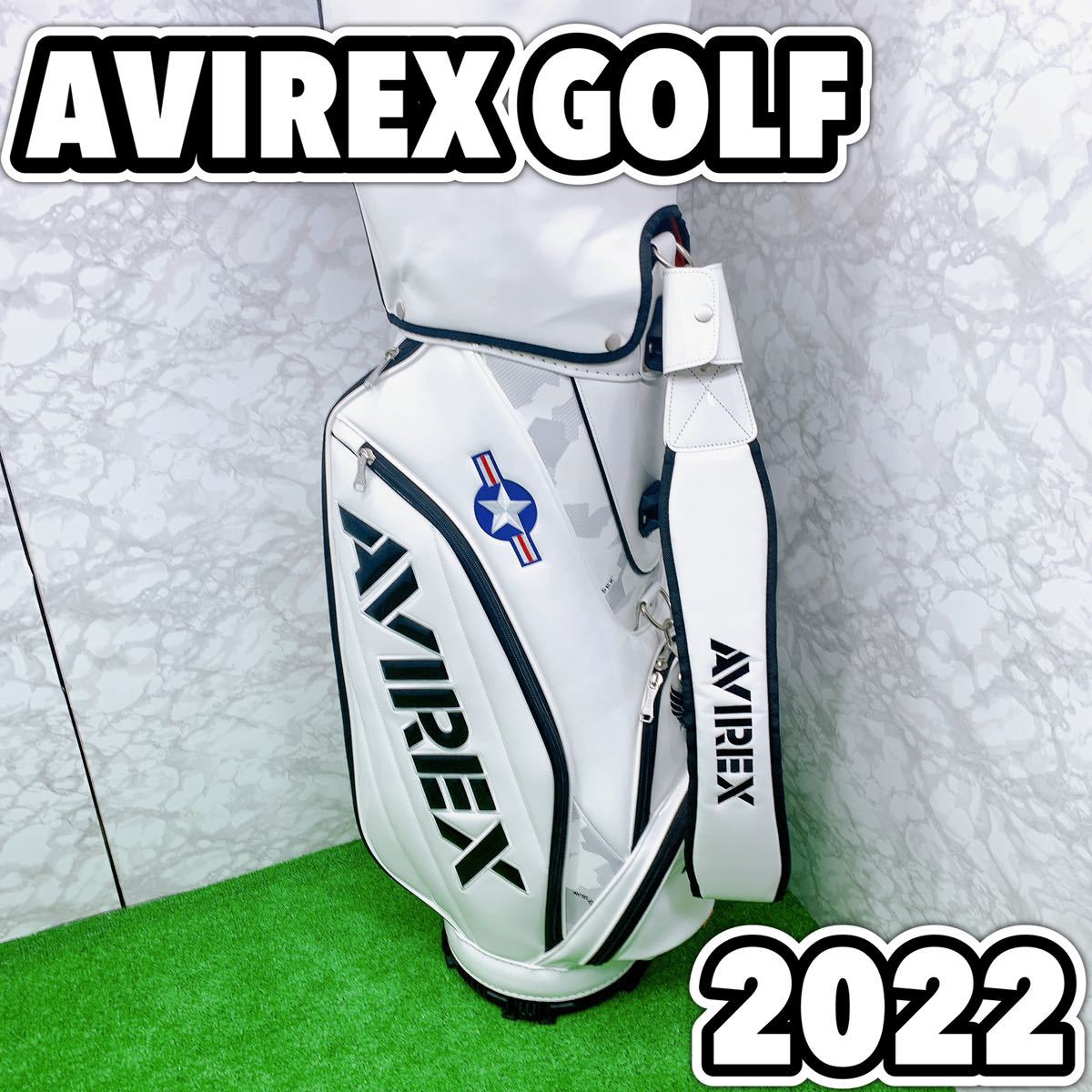 【美品】アヴィレックス　ゴルフ　ＡＶＸＢＢ１－２０Ｃ　キャディバッグ　AVIREX GOLF_画像1
