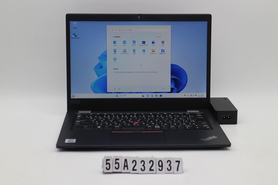 Lenovo ThinkPad L13 Core i3 10110U 2.1GHz/4GB/256GB(SSD)/13.3W/FWXGA(1366x768)/Win11 クリック難あり 【55A232937】_画像1