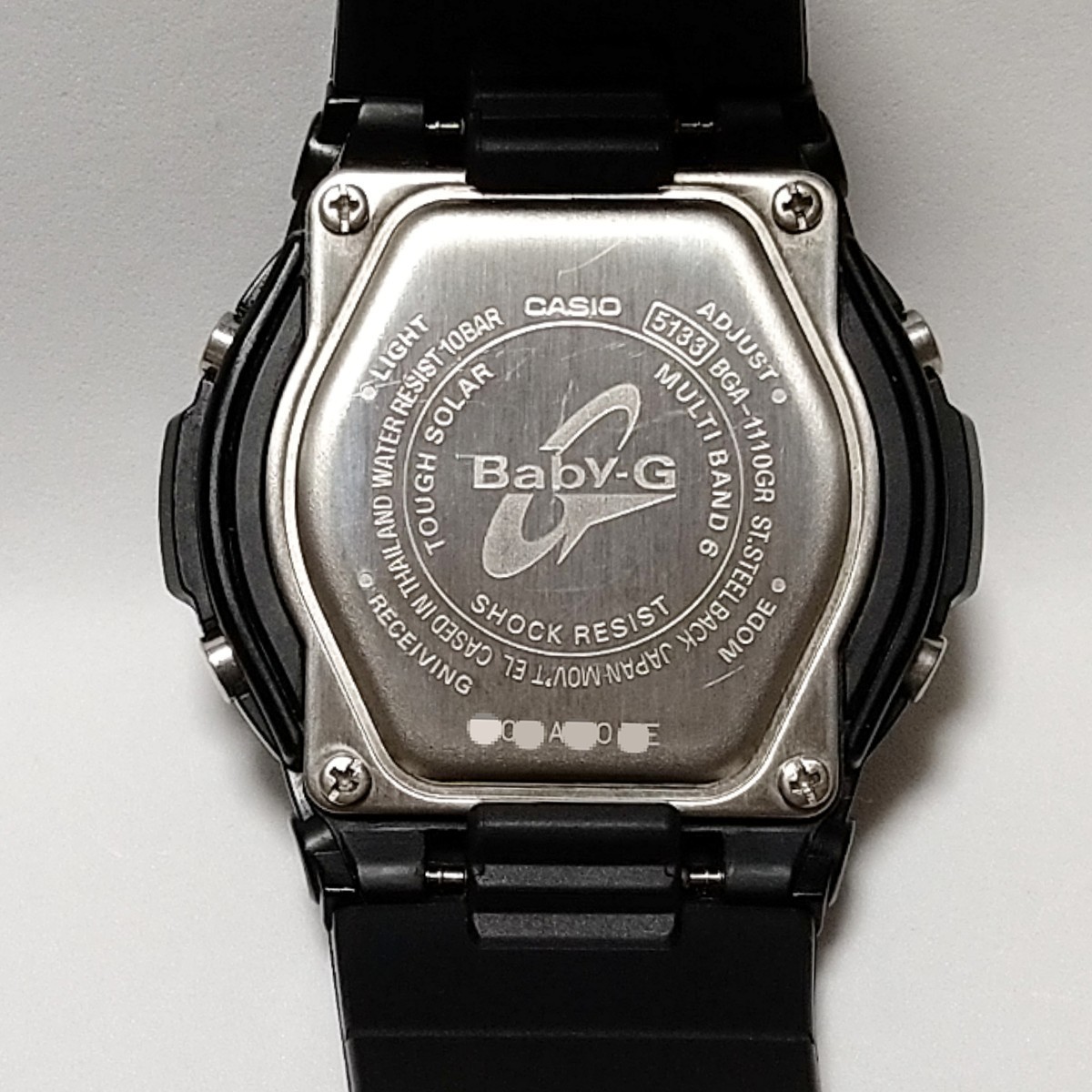 CASIO Baby-g BGA-1100GR TOUGH SOLAR　【ジャンク扱い】_画像9