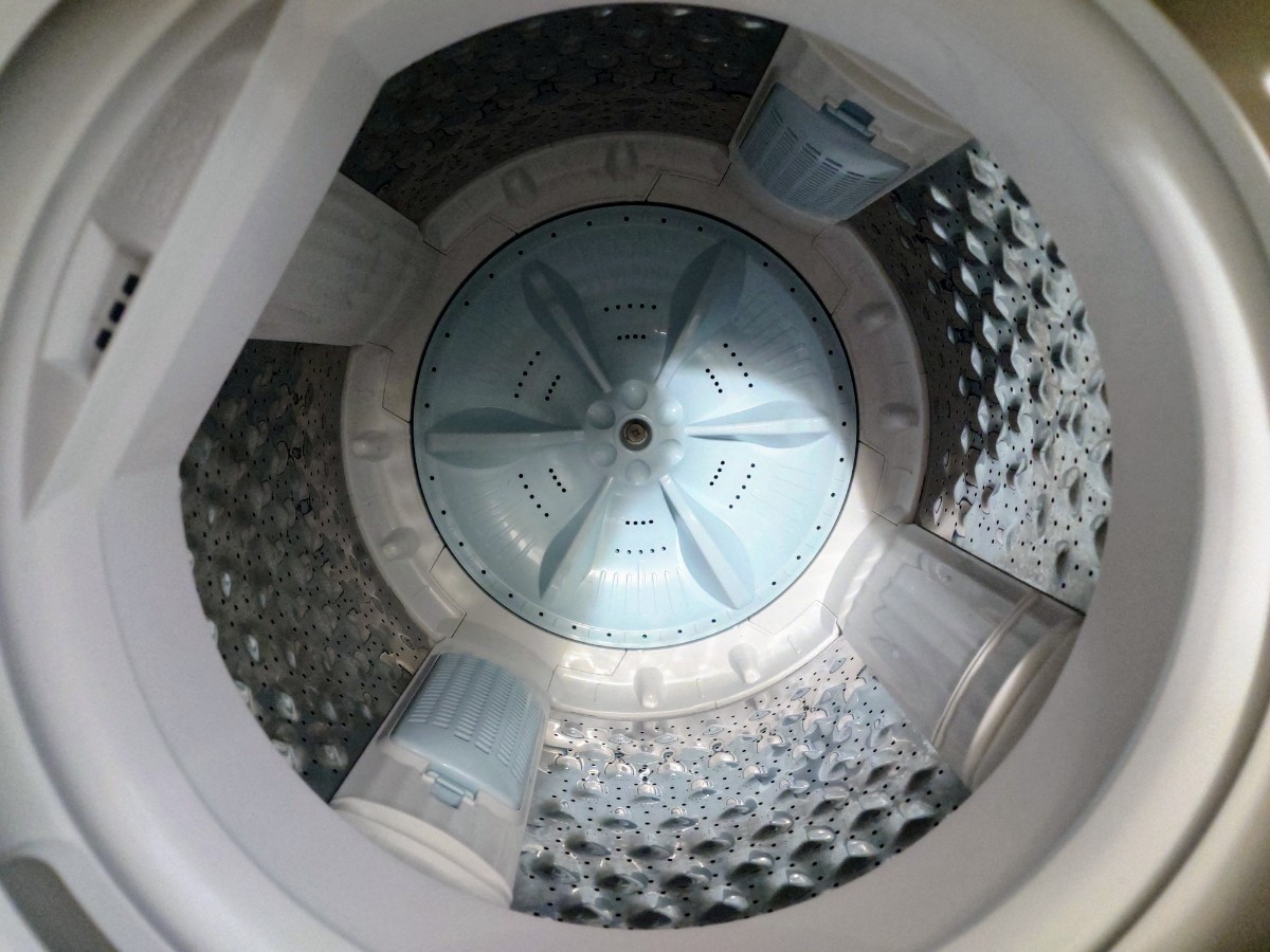 超美品 TOSHIBA 東芝 電気洗濯機 標準洗濯容量4.5kg・標準脱水容量4.5kg Wダブルシャワー洗浄 2023年製 AW-45GA2 付属品 使用頻度少_画像5