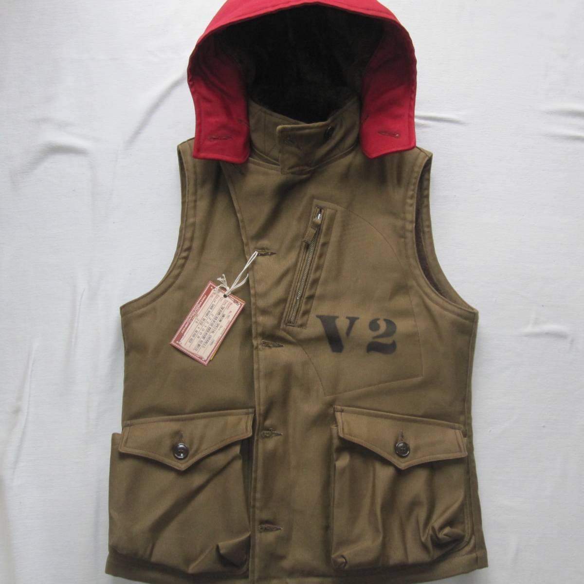 ☆新品 フリーホイーラーズ　WINTER AVIATORS VEST (38) カスタム / Freewheelers ウインターアヴィエイターズ ベスト_画像4