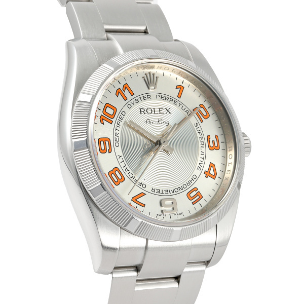 ロレックス ROLEX エアキング オイスターパーペチュアル コンセントリック 114210 シルバーアラビア文字盤 中古 腕時計 メンズの画像2