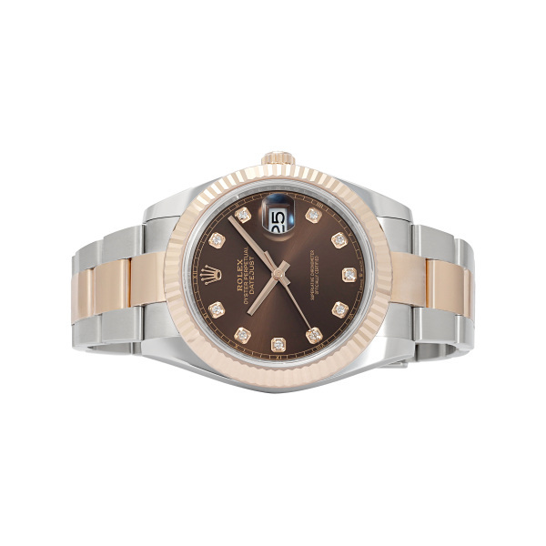 ロレックス ROLEX デイトジャスト 41 126331G チョコレート文字盤 新品 腕時計 メンズ_画像2