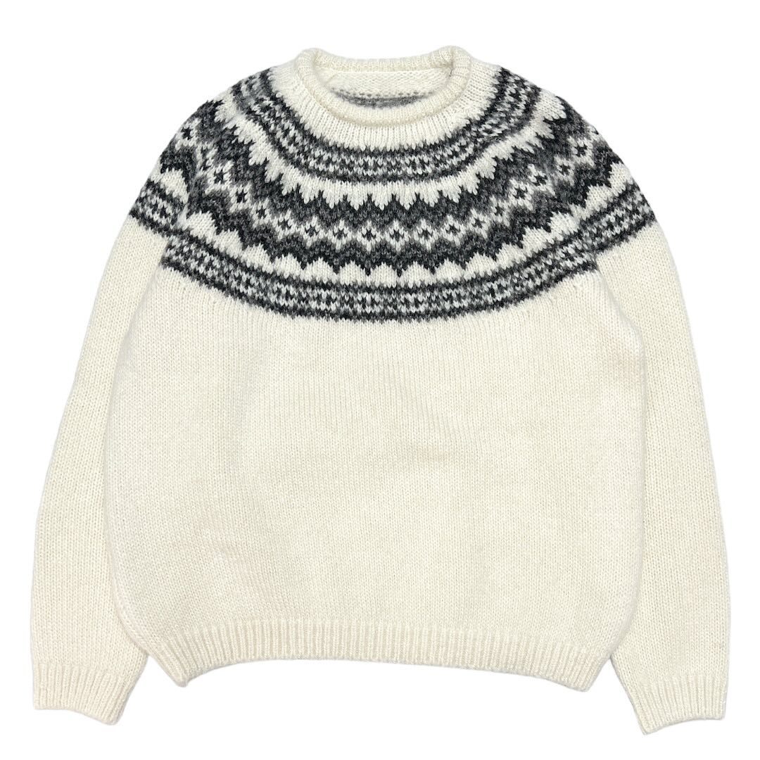 UNIFORM EXPERIMENT ユニフォームエクスペリメント　Nordic Pullover Knit ホワイト サイズ:2