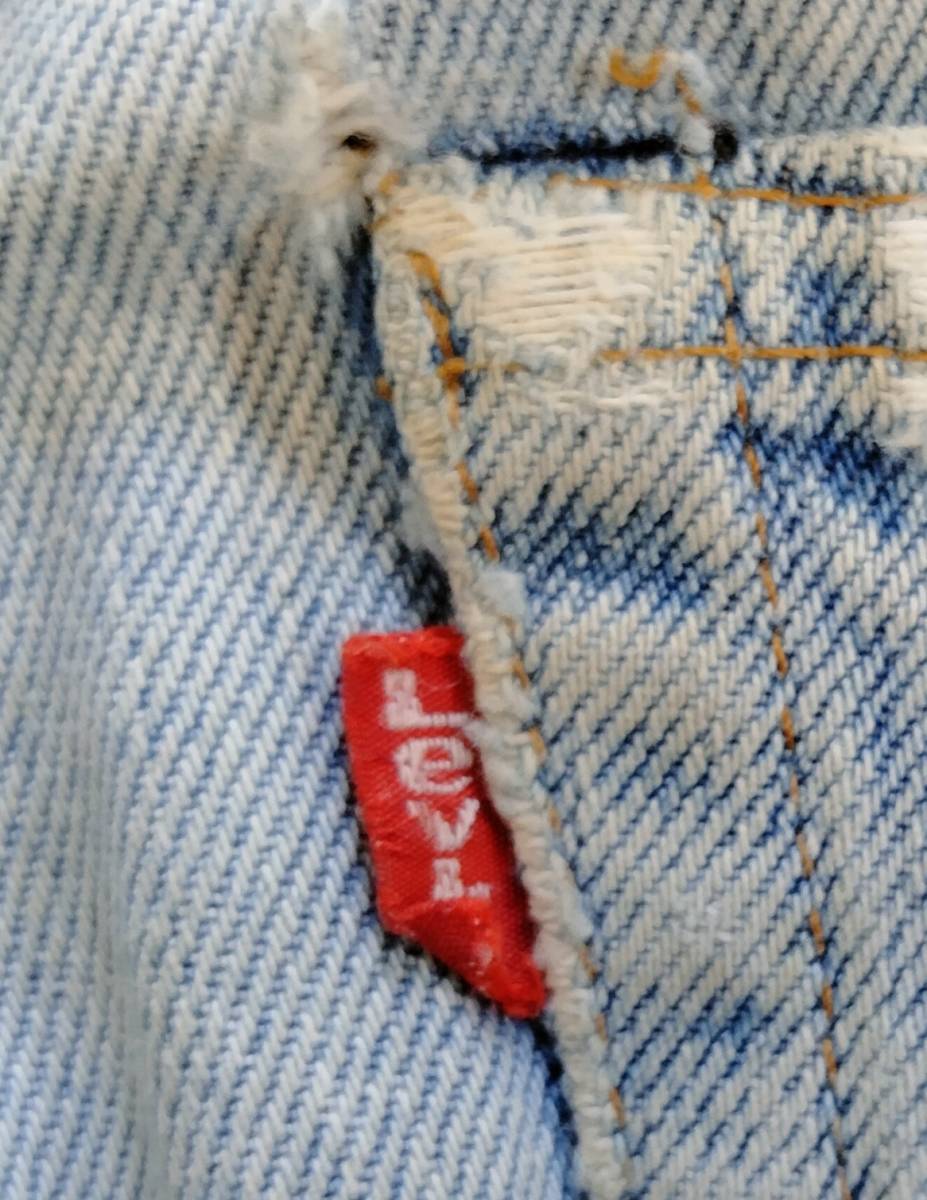 ★ヴィンテージ ★Levi's・リーバイス/501★80's赤耳・ダメージデニム・ジーンズ★USA製★レングス・オリジナルチェーンステッチ★ _画像8