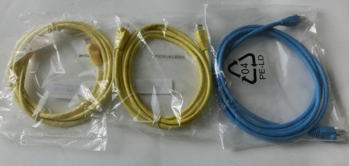  новый товар LAN кабель CAT-5e 2m×3шт.@ бесплатная доставка 
