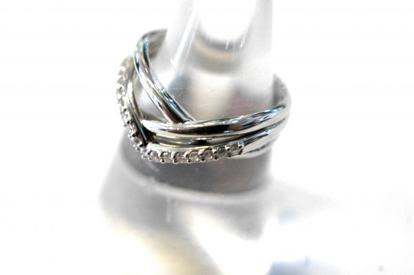 ○新品同様 プラチナ Pt900 ダイヤ 0.20ct 指輪 リング 7g RCS8
