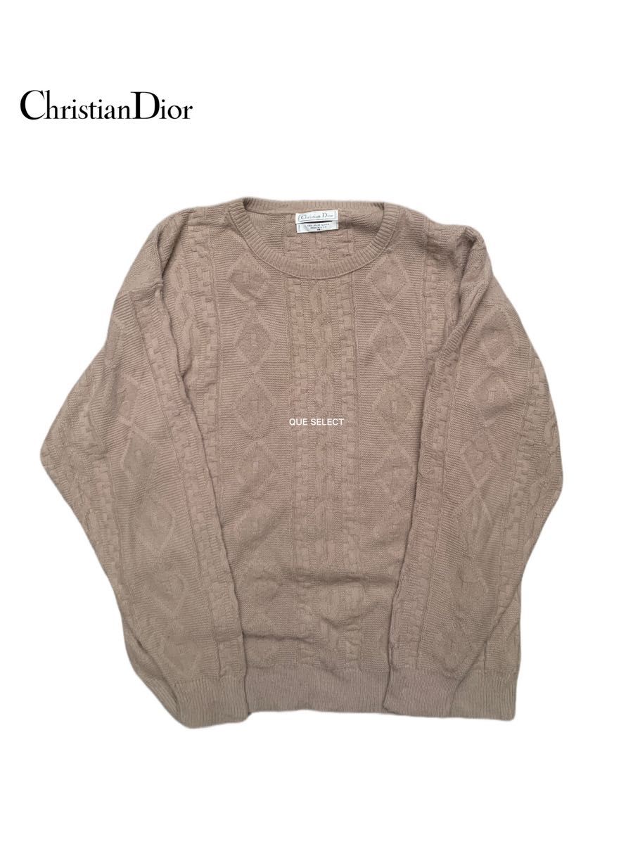 在庫処分　希少　Christian Dior  HOMME KNIT    ケーブルニット ニットセーター ビッグシルエット