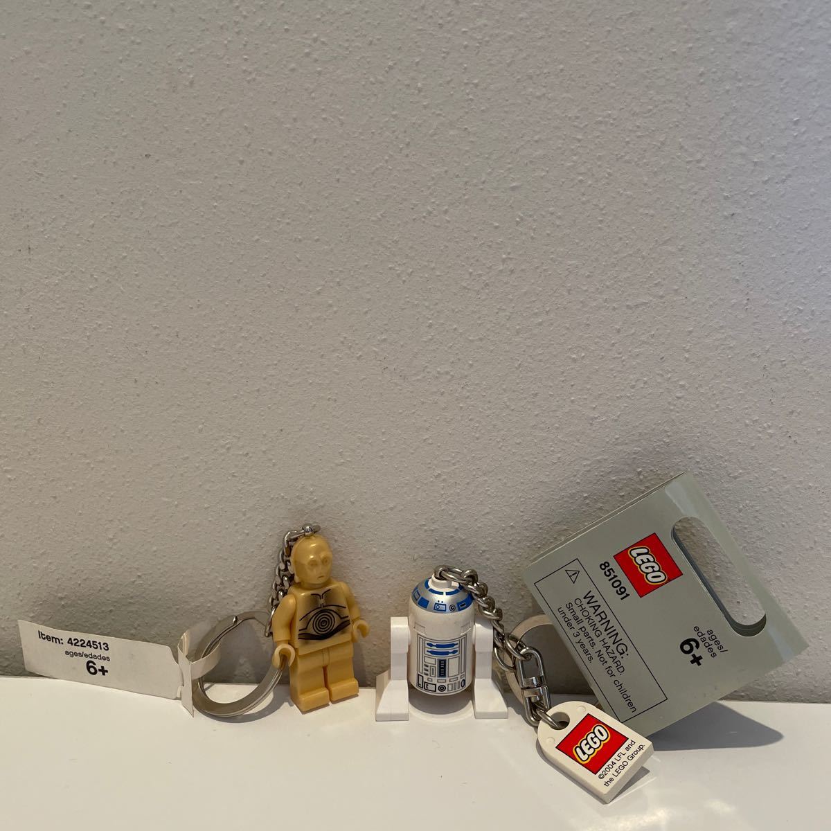スターウォーズ STAR WARS レゴ LEGO キーホルダ R2-D2 C-3POの画像1