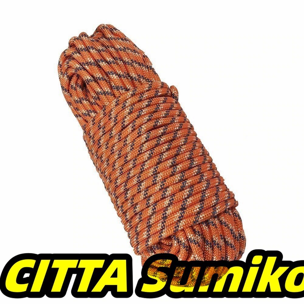  high quality wear resistance high intensity outdoors urgent rope climbing rope 30m diameter 9mm orange D