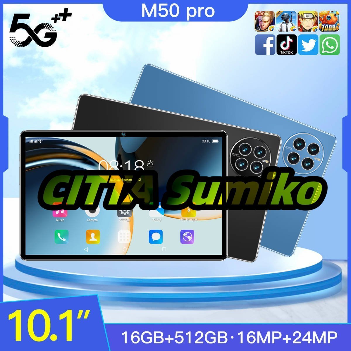 品質保証 タブレット PC 10.1インチ Android 12.0 Wi-Fiモデル 液晶 simフリー GMS認証 軽量 在宅勤務 ネット授業 8GB RAM/256GB おすすめ_画像2