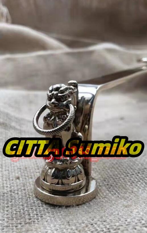 密教法具 寺院用仏具」摩尼宝珠持ち手炉 真鍮製磨き仕上げ39.5cm 密教法具 寺院用仏具」摩尼宝珠持ち手炉 真鍮製磨き仕上げ39.5cm