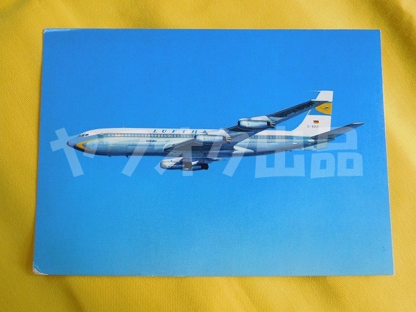 ルフトハンザ航空 B707 ポストカード 絵はがき 絵葉書 Postcard エアライングッズ 飛行機 航空_画像1