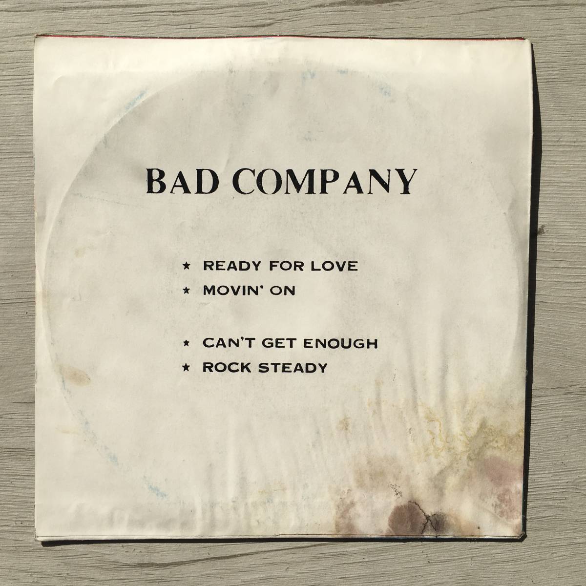 BAD COMPANY READY FOR LOVE タイ盤　THAILAND_画像2