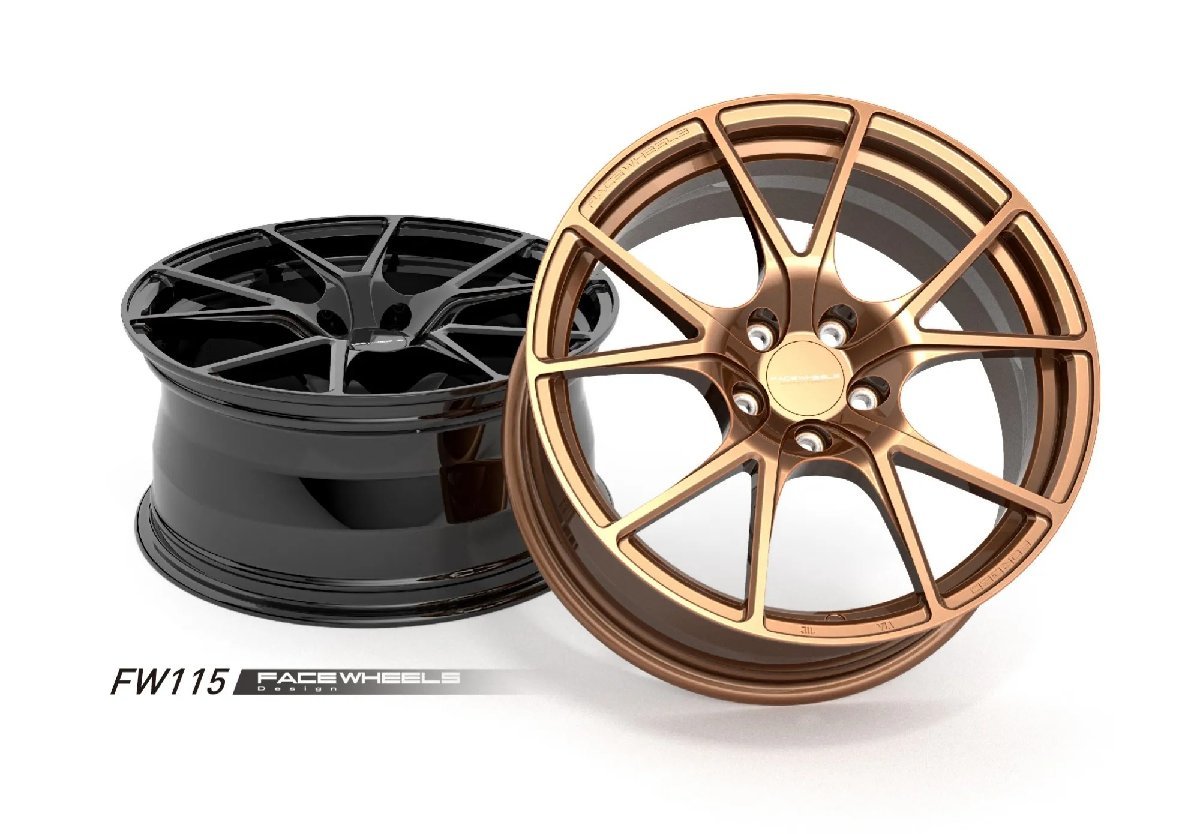 【鍛造】FACE WHEELS　FW115　FORGED 1PCホイール19インチ9.5/10.0/10.5/11.0J_画像1