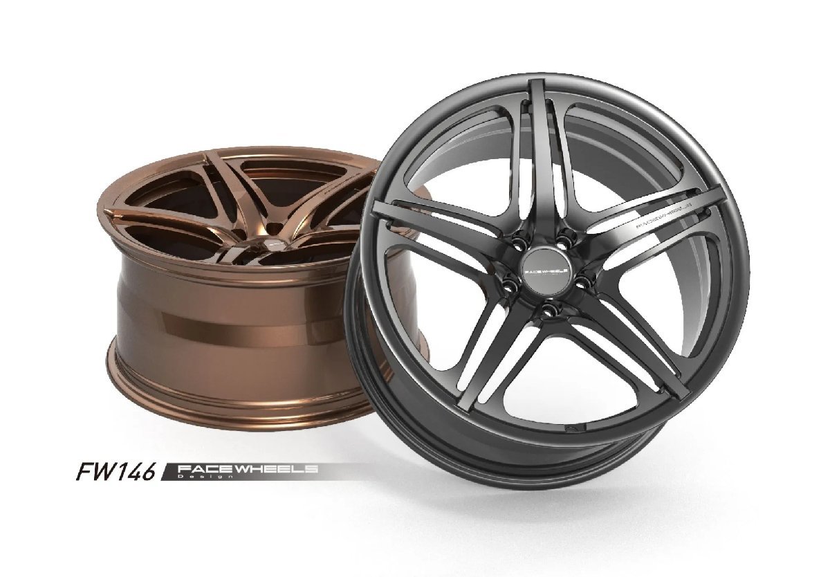 【鍛造】FACE WHEELS FW146 FORGED 1PCホイール19インチ8.0/8.5/9.0J