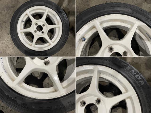 シビック E-EK3 P1レーシングホイール4本セット 15x7JJ オフセット+27・+45 4穴 PCD100 P1Racing フェリオMI 312041_画像6