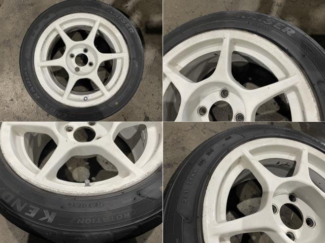 シビック E-EK3 P1レーシングホイール4本セット 15x7JJ オフセット+27・+45 4穴 PCD100 P1Racing フェリオMI 312041_画像4