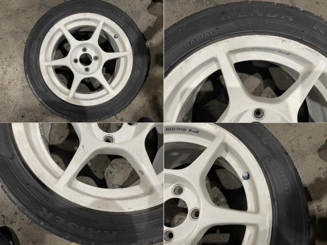 シビック E-EK3 P1レーシングホイール4本セット 15x7JJ オフセット+27・+45 4穴 PCD100 P1Racing フェリオMI 312041_画像2