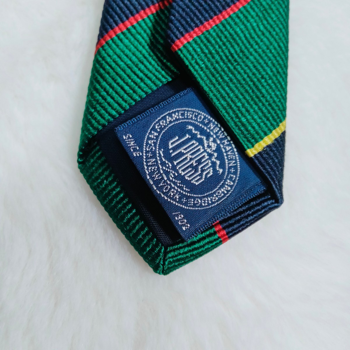 【美品】 J.PRESS ジェイプレス ■ ARGYLE AND SUTHERLAND HIGHLANDERS ネクタイ ■ オンワード樫山 ストライプ シルク100% 絹 メンズ _画像9