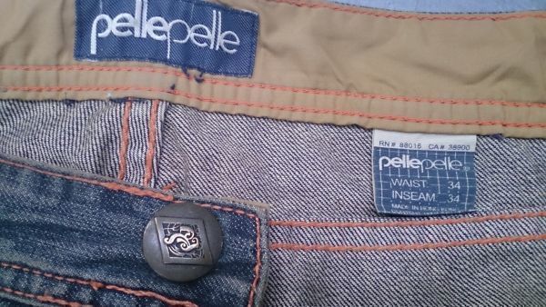 F1 美品★pelle pelle ペレペレ デニム ジーンズ Gパン サイズ34 大きいサイズ//ヒップホップ ショーンジョン カールカナイ LRG_画像7