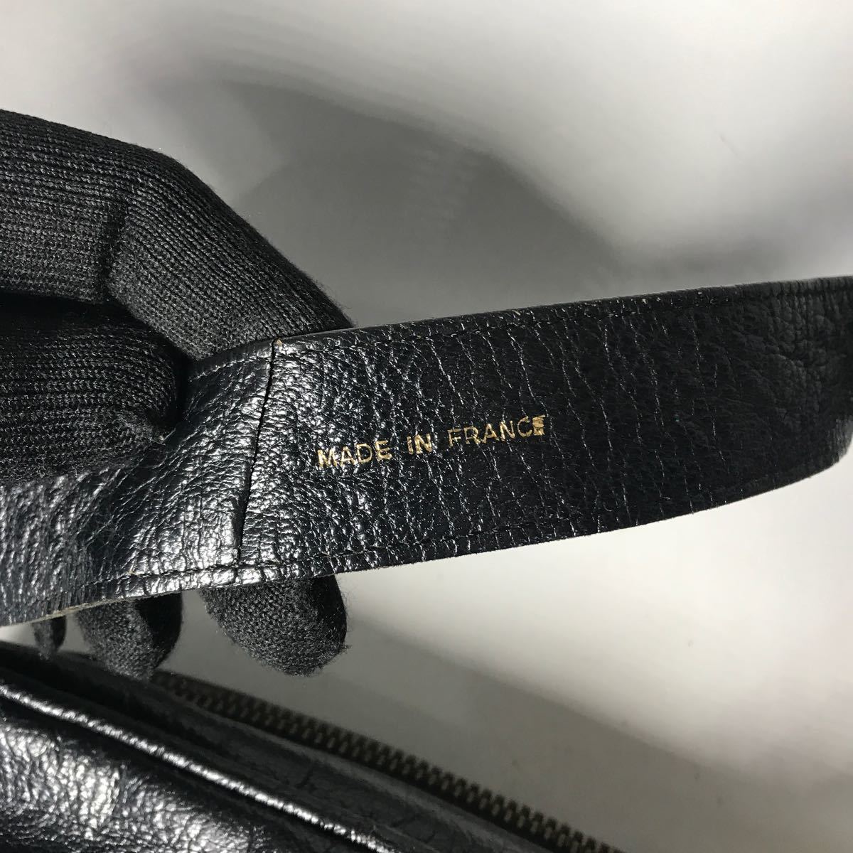 1円 CELINE セリーヌ ショルダーバッグ レザー バッグ かばん 馬車ロゴ_画像7