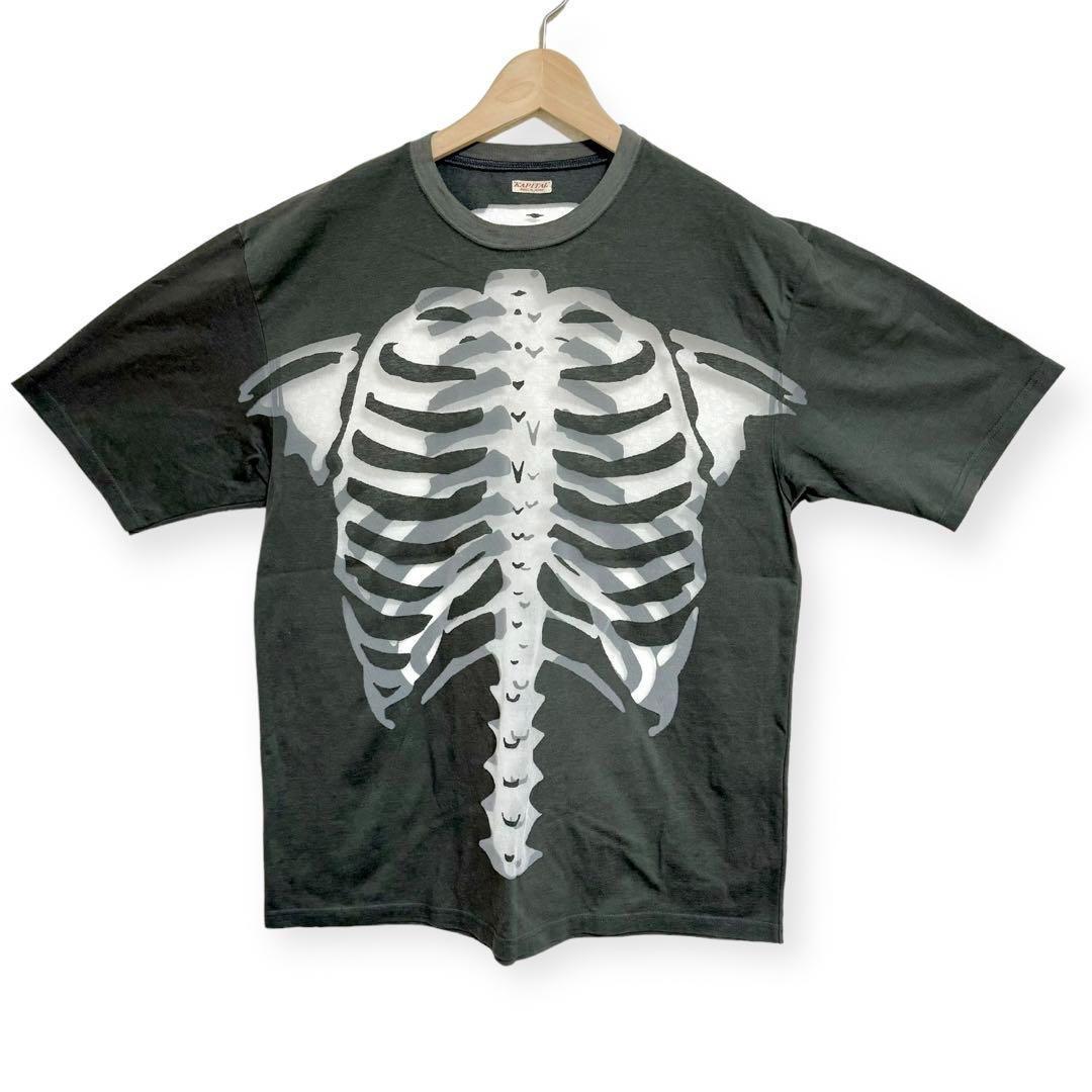 KAPITAL サイズL キャピタル 日本製 スケルトン BONE Tシャツ KAPITAL サイズL キャピタル 日本製 スケルトン BONE Tシャツ