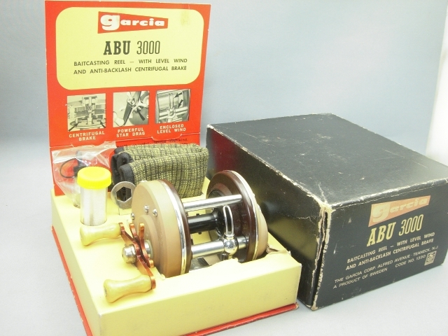 10430円 Abu Garcia ABU 3000【経年変化ヤケ有・元箱・取説 10430円 Abu Garcia ABU 3000【経年変化ヤケ有・元箱・取説