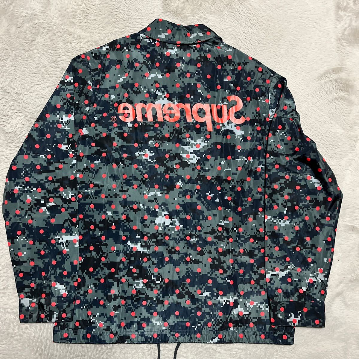 13ss Supreme COMME des GARCONS SHIRT Coaches Jacket コーチジャケット　ギャルソン　ジャケット　ナイロン　Polka Dot _画像1