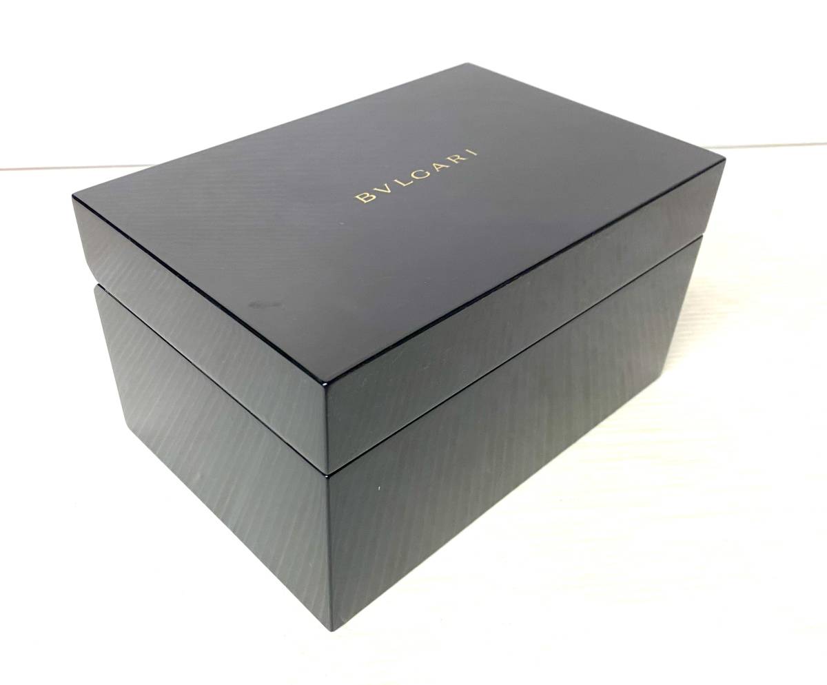 ★☆S 純正 BVLGARI ブルガリ 時計ケース 箱 ボックス 内箱 収納ケース BOX ウォッチケース 革ベルト付き☆★_画像6