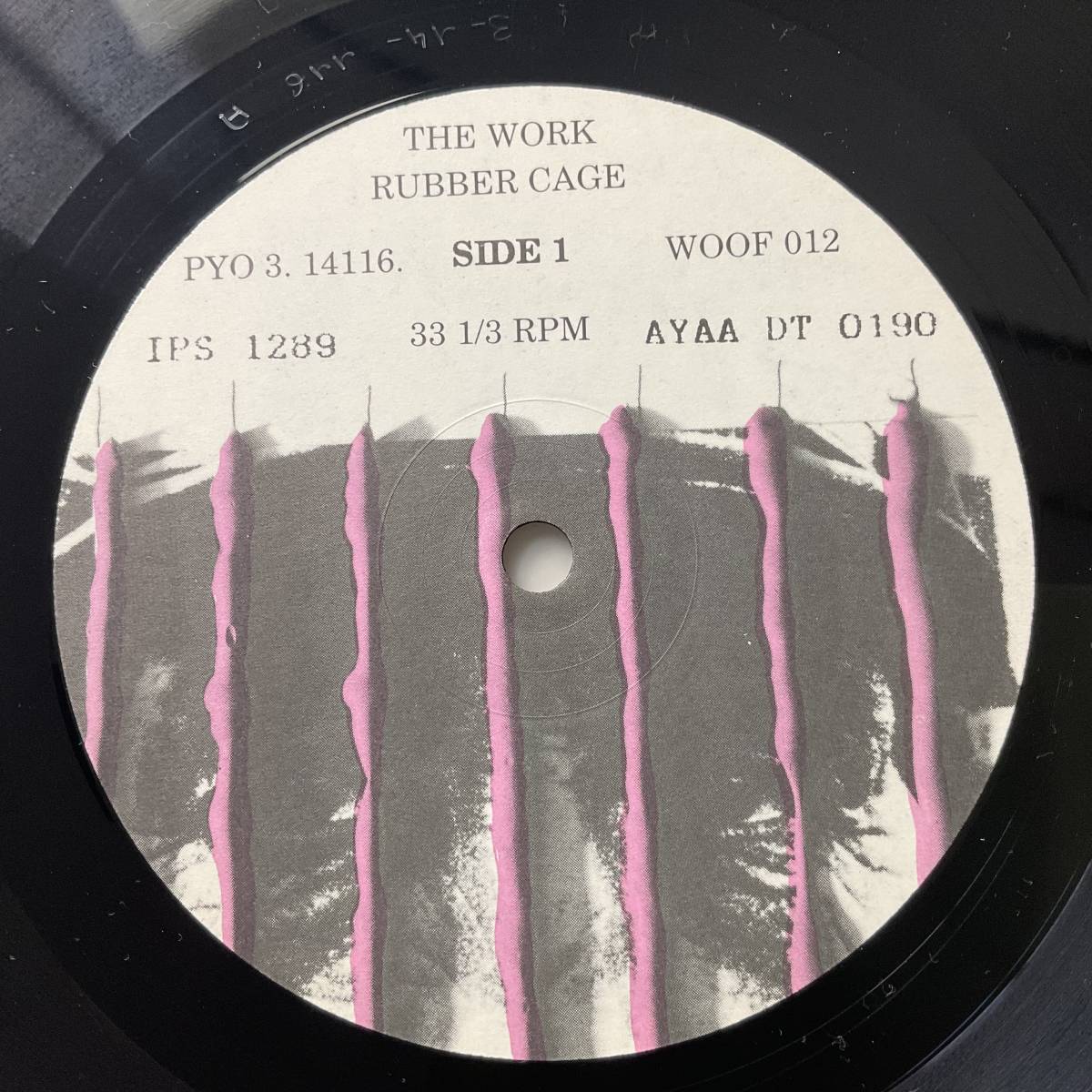 何枚でも同送料 *LP レコード The Work Rubber Cage RARE US 1989 ORIGINAL Tim Hodgkinson HENRY COW LICCA*RECORDS 333_画像3