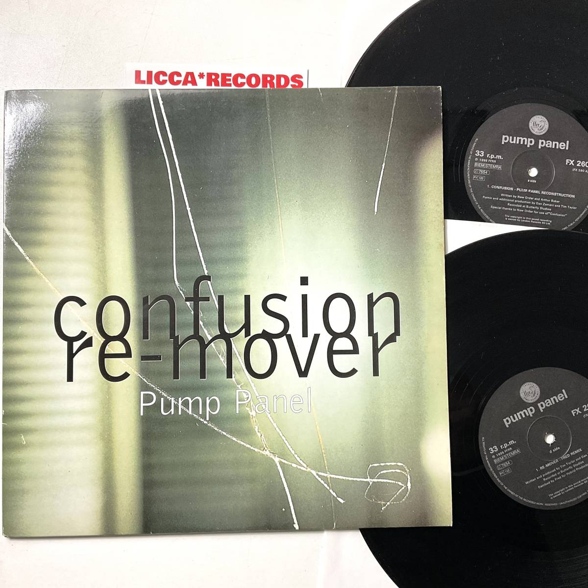 何枚でも同送料 *2x12” レコード Pump Panel Confusion / Re-Mover EU 1995 ORIGINAL New Order LICCA*RECORDS 387_画像1