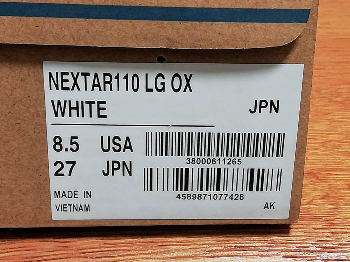 ☆　新品未使用 コンバース　ネクスタ―110　LG　OX　ホワイト　27.0cm_画像4