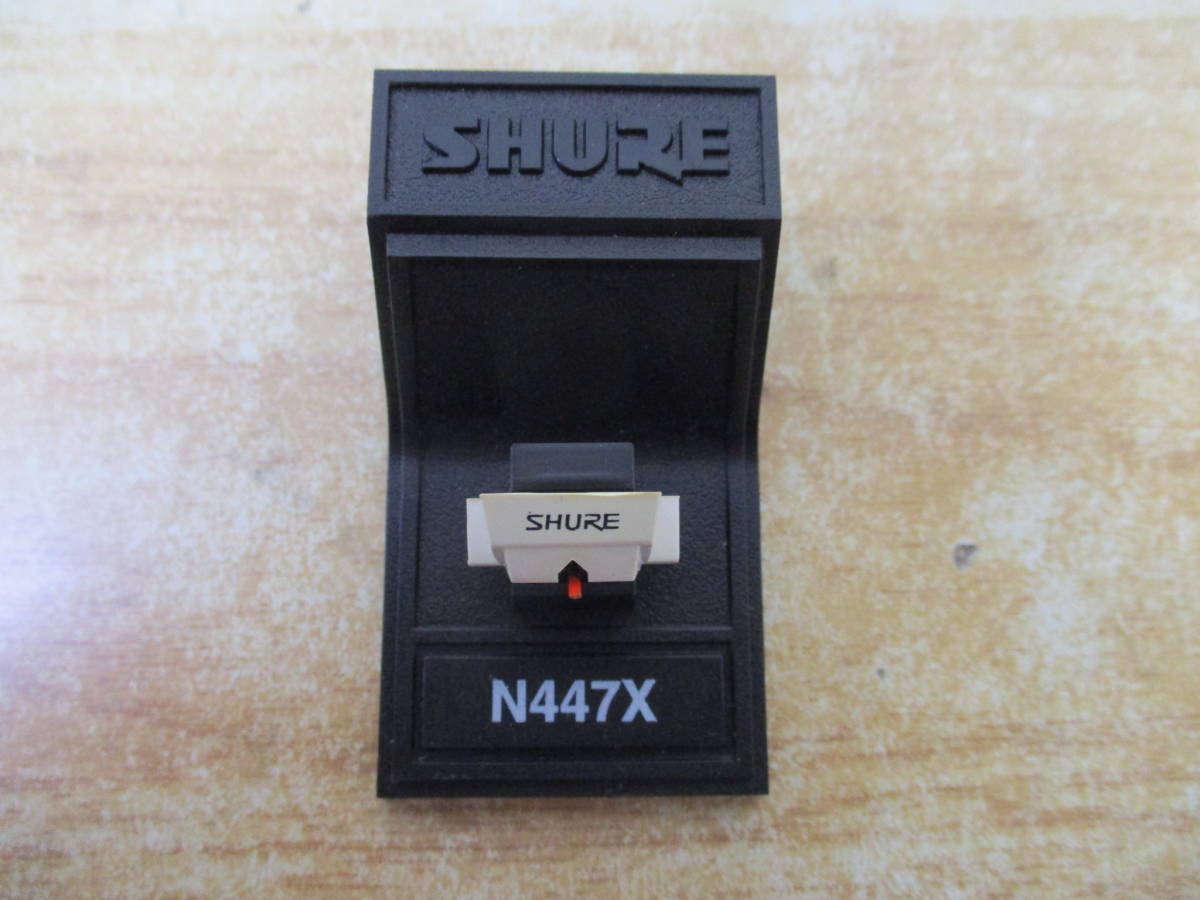 e10-3（SHURE N44-7X レコード針）シュアー N447X 交換針 カートリッジ ターンテーブル オーディオ機器 動作未確認 現状品_画像2