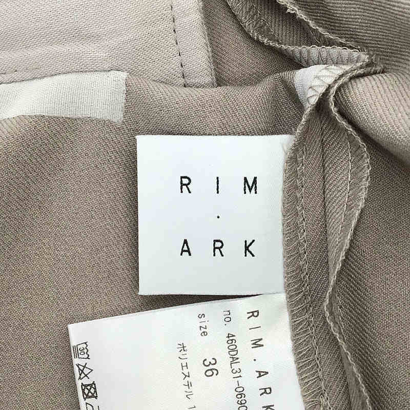 【美品】 RIM.ARK / リムアーク | Washable straight PT ウォッシャブル ストレートパンツ | 36 | グレー | レディース_画像6