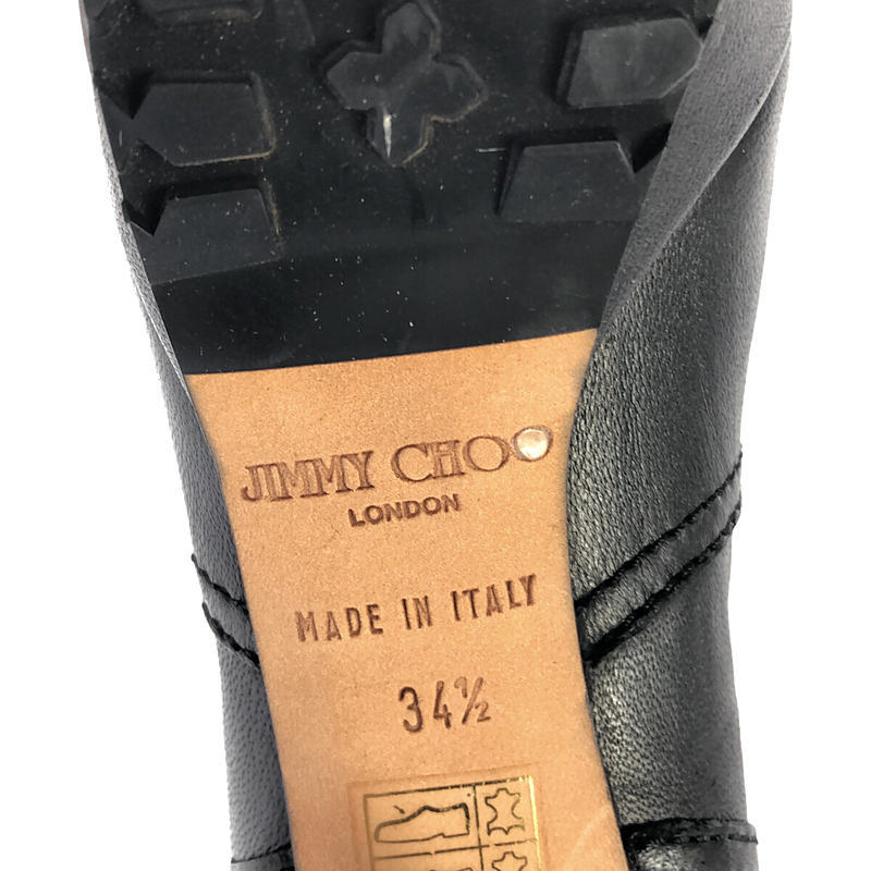 JIMMY CHOO / Jimmy Choo | buckle belt heel short boots | 34 1/2 | black | lady's 