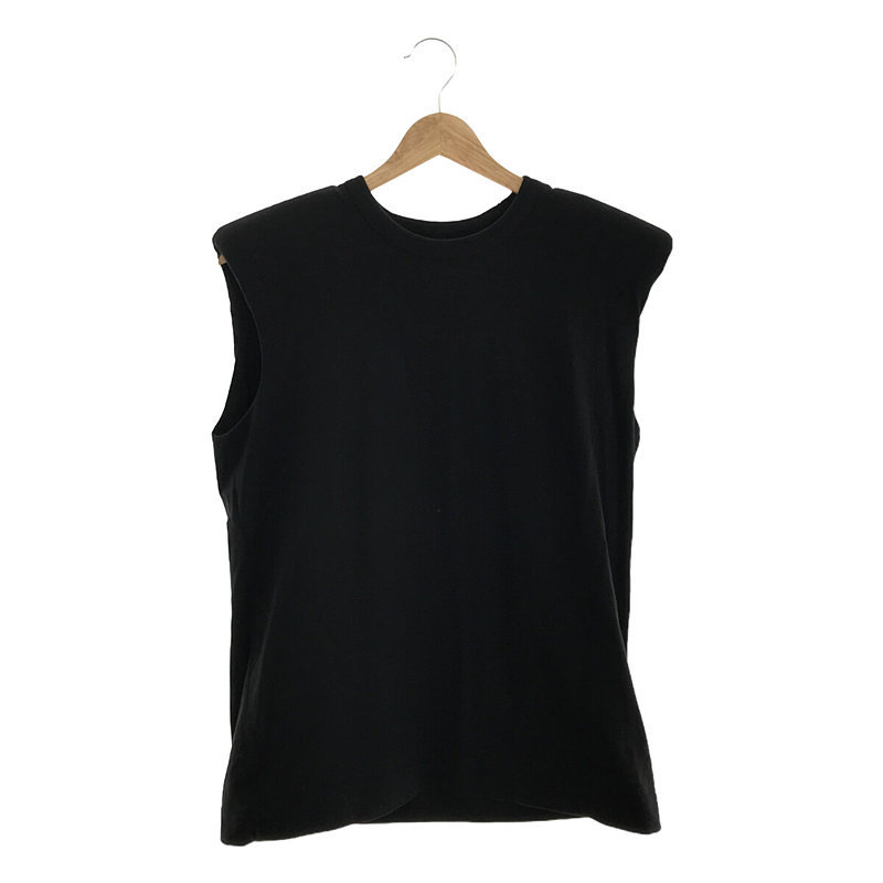 [ beautiful goods ] DRIES VAN NOTEN / Dries Van Noten | power shoulder no sleeve cut and sewn | S | black | lady's 