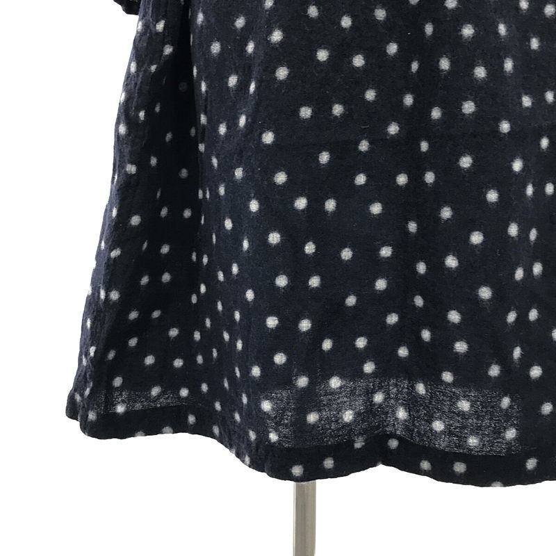Umii 908 / ウミ908 | ウール ドット ドローストリング ワンピース | 2 | ネイビー | レディース_画像3