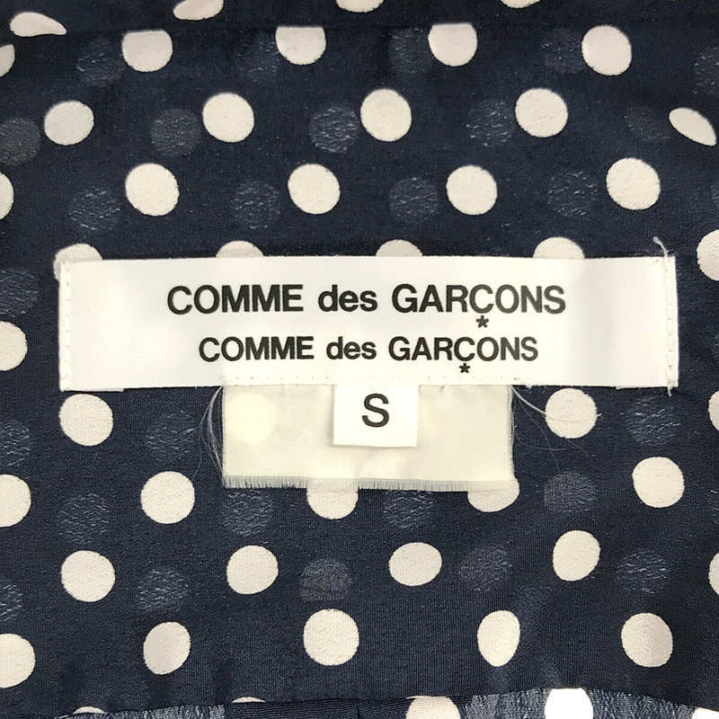 COMME des GARCONS COMME des GARCONS / コムコム | 2020AW | ドット 丸襟シャツ ブラウス | S | ネイビー/ホワイト | レディース_画像5