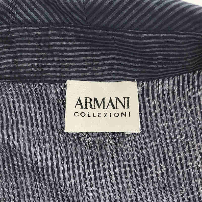 ARMANI COLLEZIONI / アルマーニコレツォーニ | シアー スリット ノースリーブ ブラウス | ネイビー | レディース_画像5