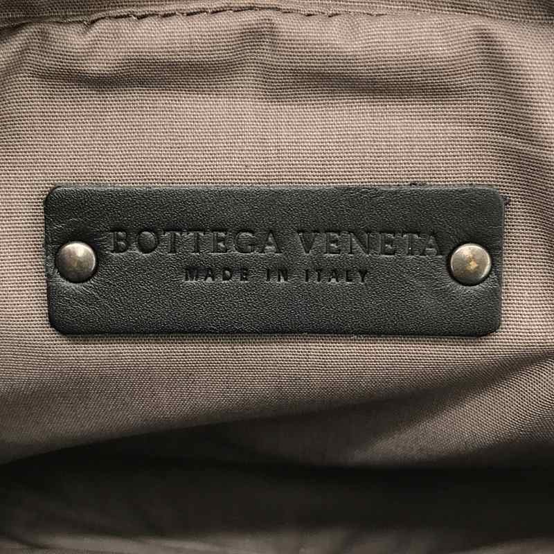 【美品】 BOTTEGA VENETA / ボッテガヴェネタ | 520452 イントレチャート ボディバッグ ウエストポーチ | ブラック | メンズの画像4