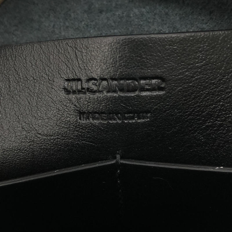[ прекрасный товар ] JIL SANDER / Jil Sander | маленький Logo кожа сумка "body" поясная сумка | черный | женский 
