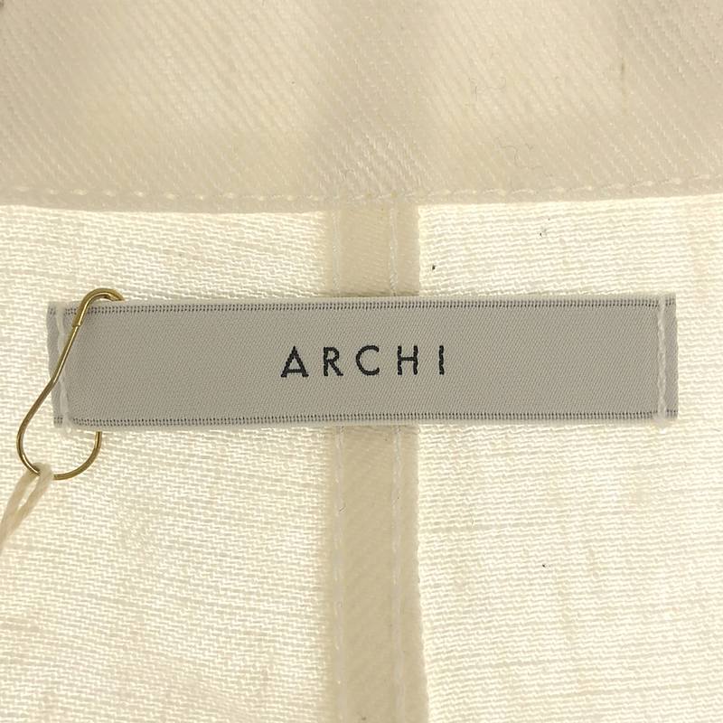 【新品】 ARCHI / アーキ | 2020SS | PATRINIA OVERALL リネン オーバーオール サロペット | S | ホワイト | レディース_画像5