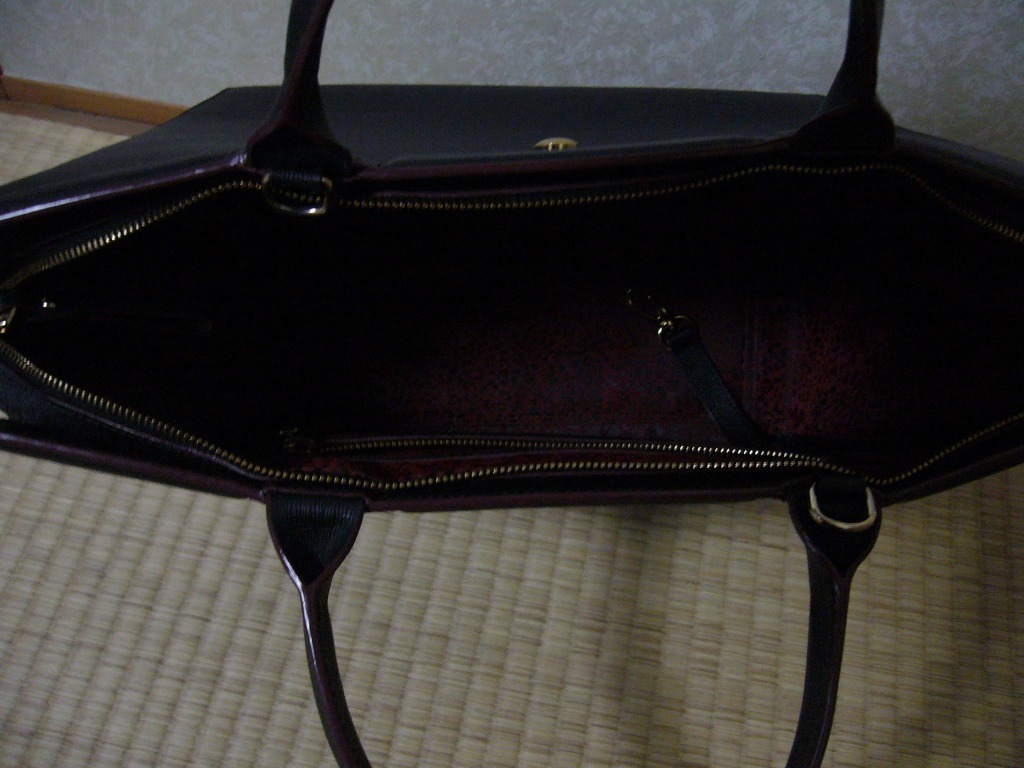 送料込☆LONGCHAMP ロンシャン ルプリアージュ レザー 2WAY ハンドバッグ ショルダーバッグ /ブラック(黒) サイズＬ 入学式/卒業式_画像6